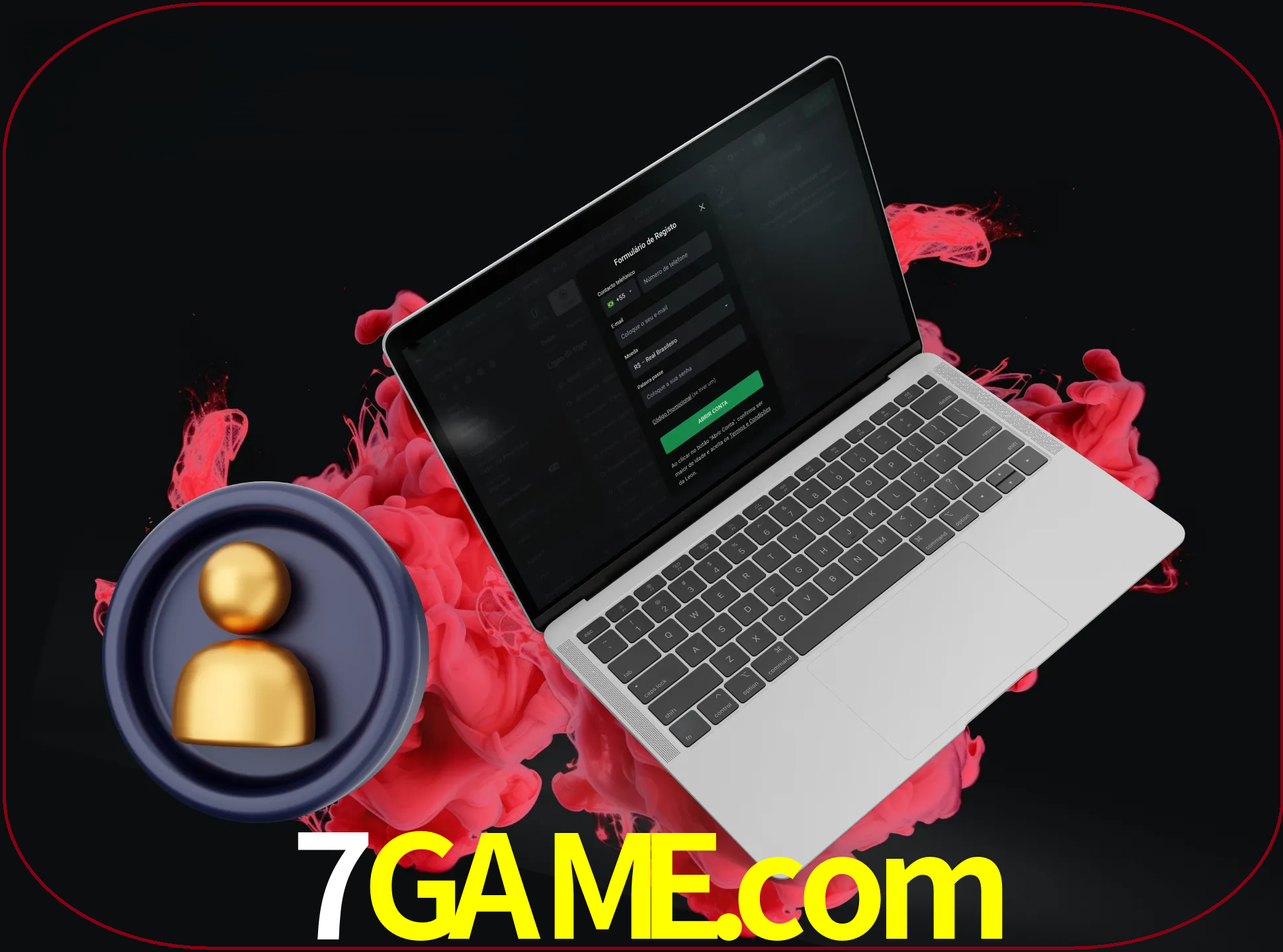 No cabeçalho do site 7game, clique no botão que o levará a um formulário especial onde terá de introduzir as suas informações actuais.