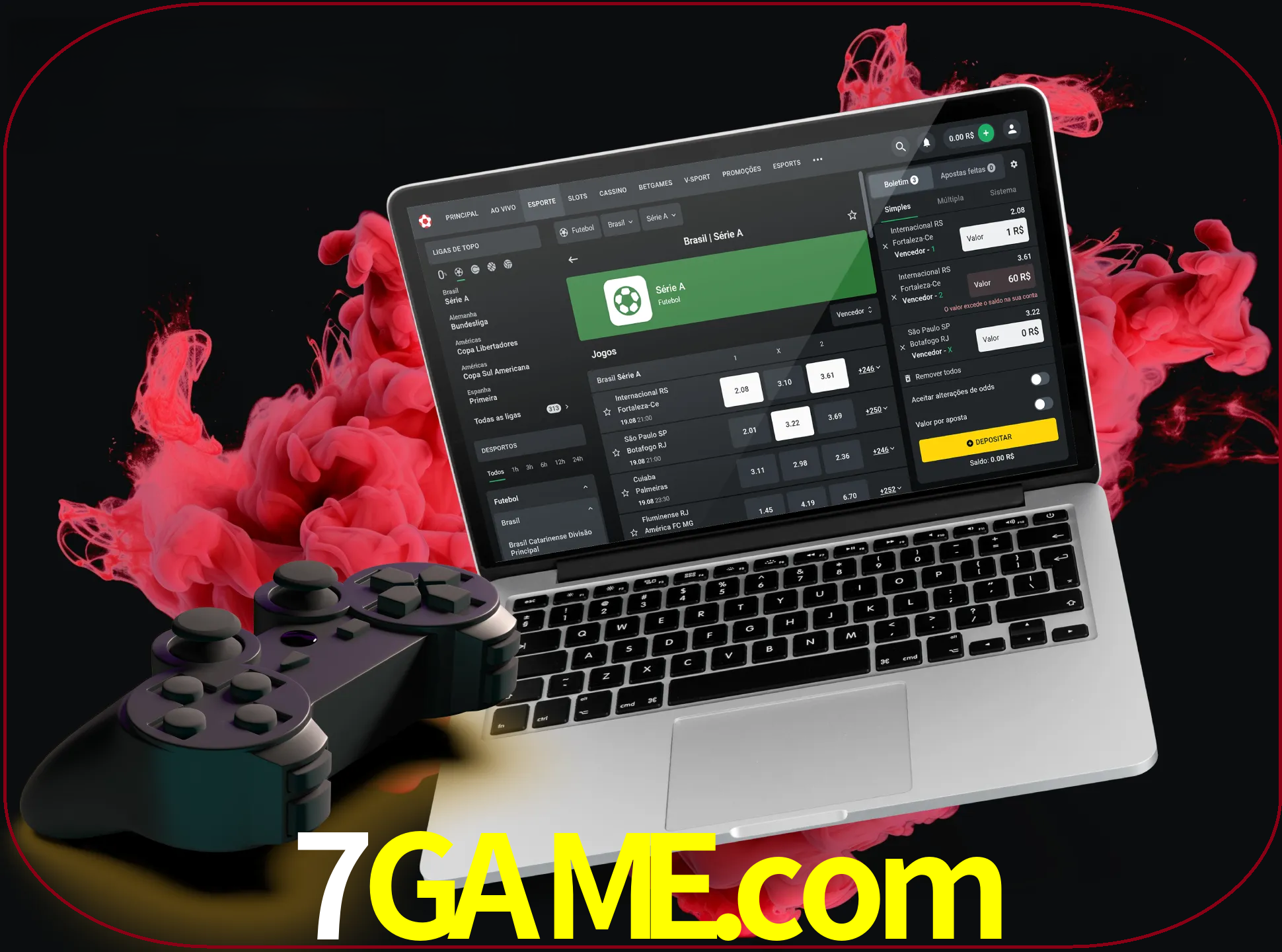 Visite a secção especial de jogos de vídeo em 7game para descobrir em que jogos pode apostar e ganhar muito dinheiro.