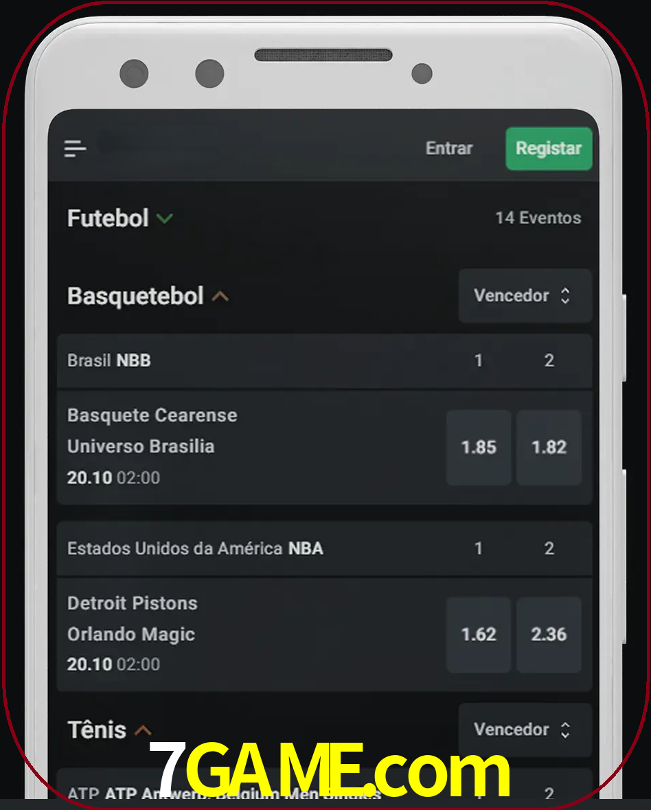 Aposte e assista aos esportes em formato ao vivo.