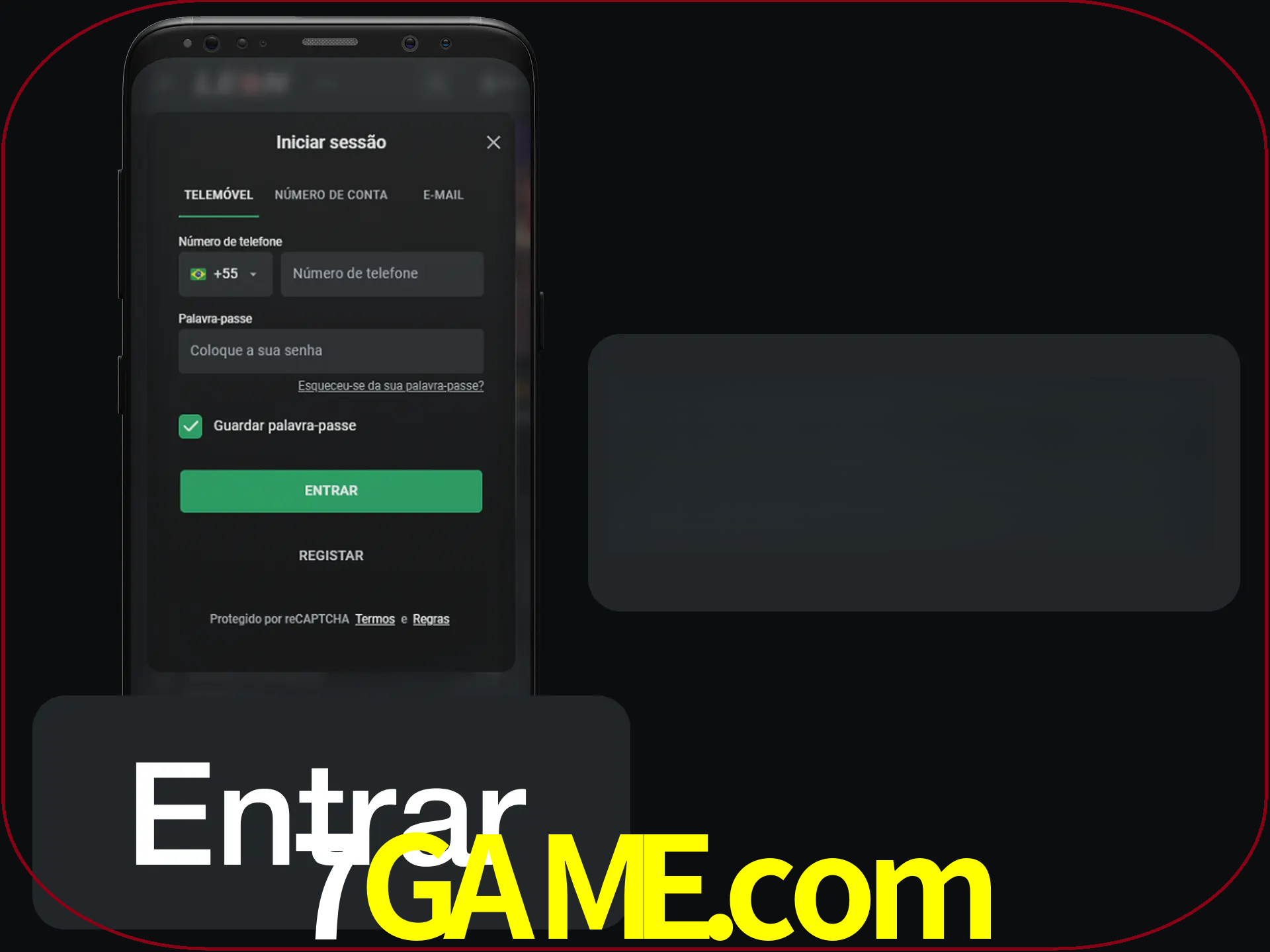 Faça o login para começar a apostar e jogar no cassino.