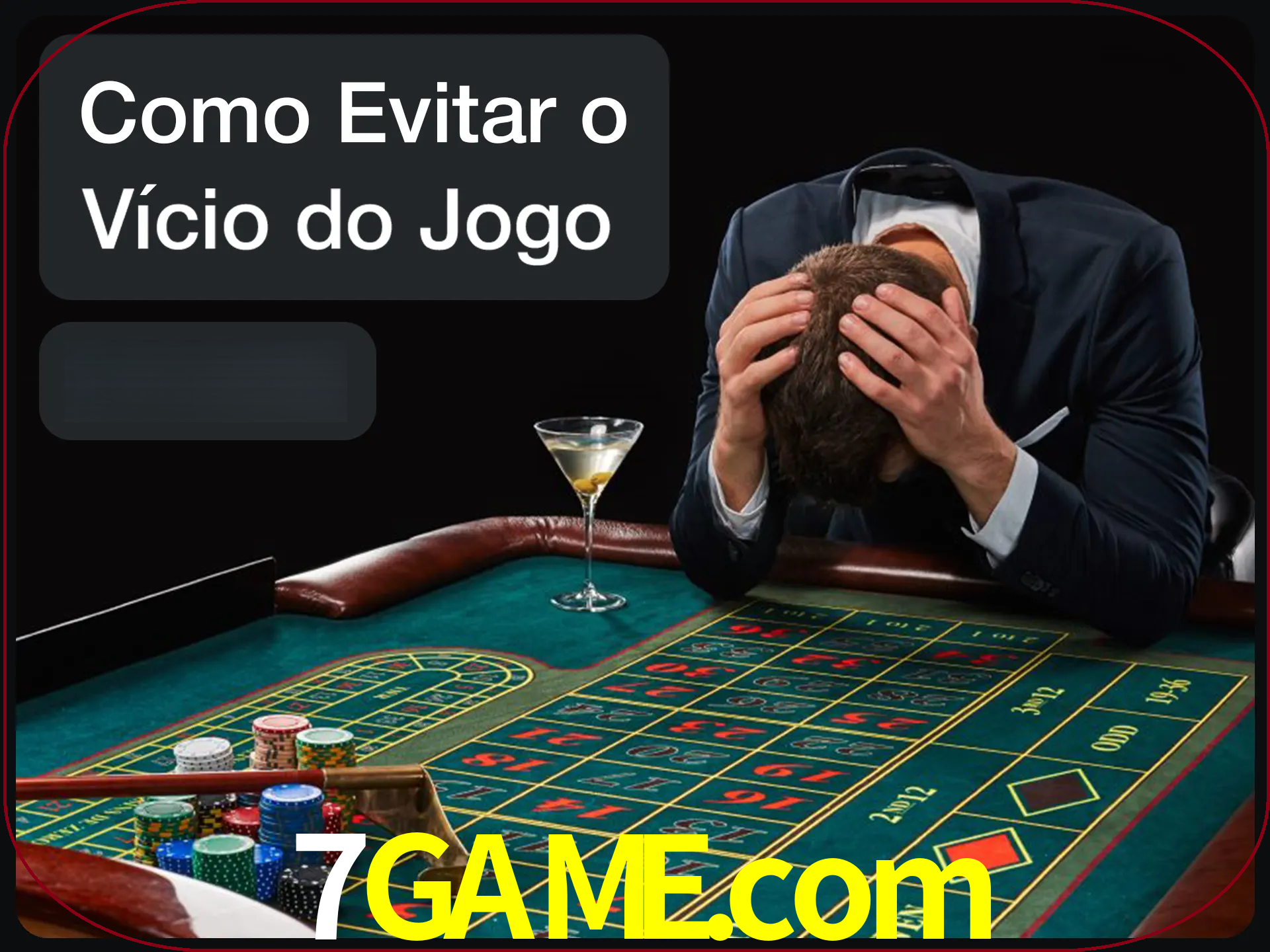 Você é responsável por cada uma de suas apostas.